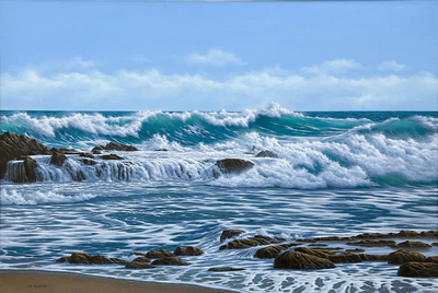 Rob MacIntosh - BLOWING ROCKS - CHANGING TIDE - OIL ON CANVAS - 40 X 60