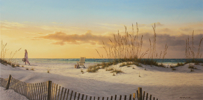 Rob MacIntosh - SOLITUDE AT SUNSET - OIL ON CANVAS - 30 X 60