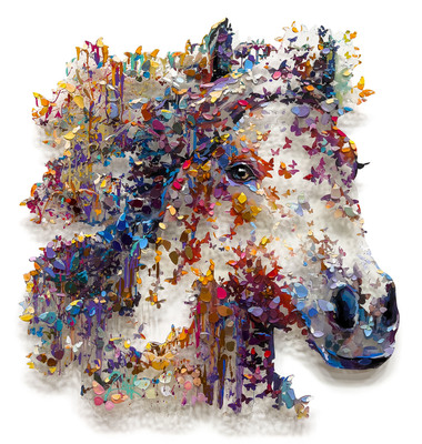 2Wild - FREE SPIRIT 9/49 - MIXED MEDIA ON PLEXIGLASS - 47 X 49