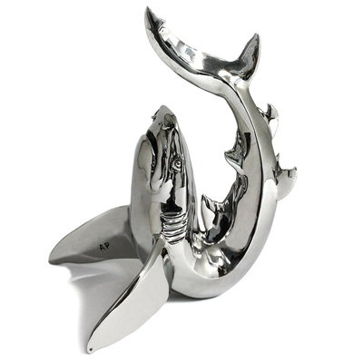 Victor Douieb - TIGER SHARK - SOUPLESSE - STAINLESS STEEL - 8 1/2 X 6 X 6 1/2