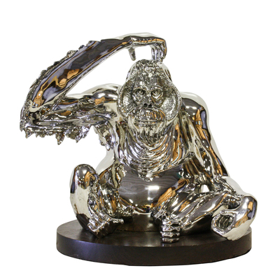 Victor Douieb - ORANGUTAN - STAINLESS STEEL - 15 X 15 X 13