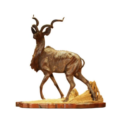 Spiraled Horned Antelope Sculpture