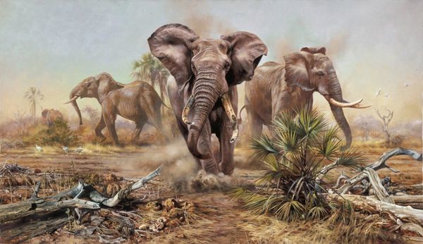 Large Elephant Painting Giclee 'Land of the Giants' Product Link